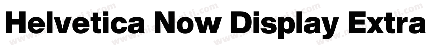 Helvetica Now Display Extra Black字体转换
